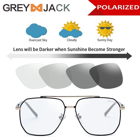 Jual Grey Jack Kacamata Hitam Sunglasses Photocromic Polarized