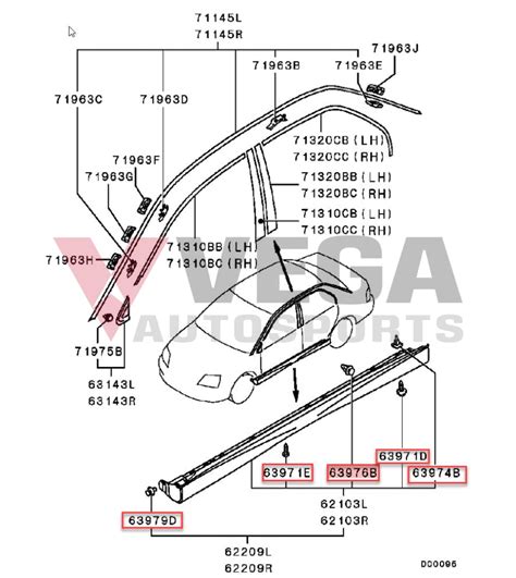 Side Skirt Fitting Kit 60 Piece To Suit Mitsubishi Lancer Evolution Vega Autosports