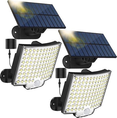 Kingband Luces solares para exteriores 800 lúmenes 106 luces LED