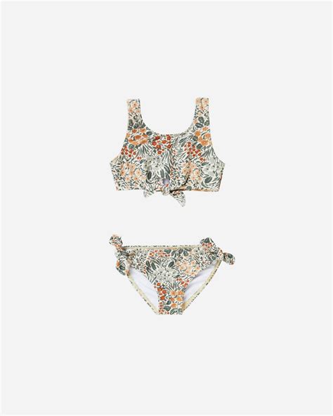 Rylee Cru Flower Field Knotted Bikini