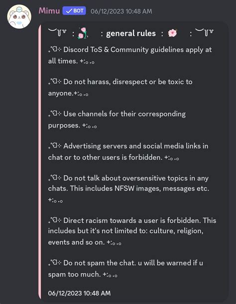 Discord Rules Layout Discord Server Role Ideas Discord Server