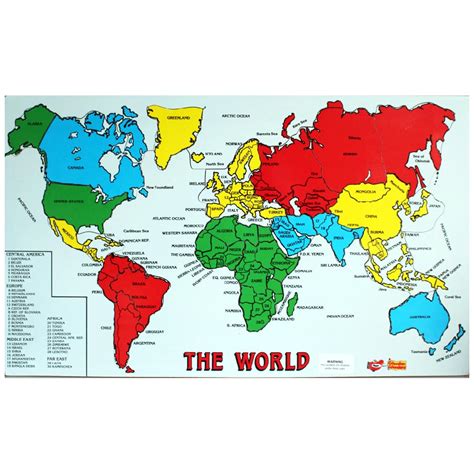 Jigsaw Puzzle Map Of The World