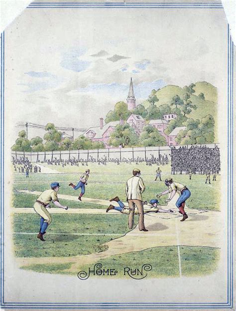 Baseball History: 19th Century Baseball: Image: Home Run