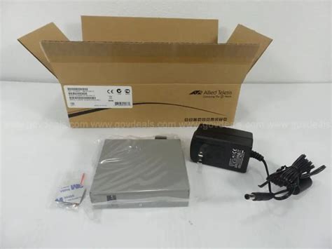 (80) Allied Telesis AT-MC1004-10 SC to Gigabit Copper Media Converters ...