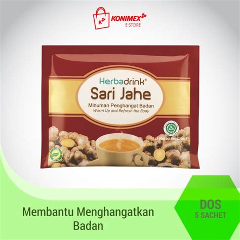 Jual Herbadrink Sari Jahe Serbuk Minuman Menghangatkan Badan Meredakan