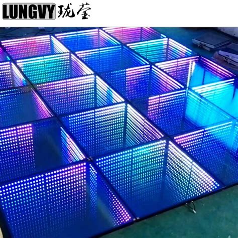 Beautiful Effect 3D Infinity Mirror 3D Portable RGB Led Dance Floor