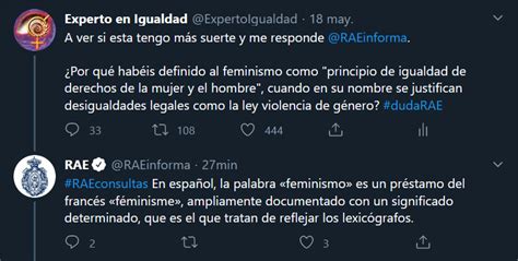 Experto En Igualdad On Twitter La Definici N Del Diccionario Es