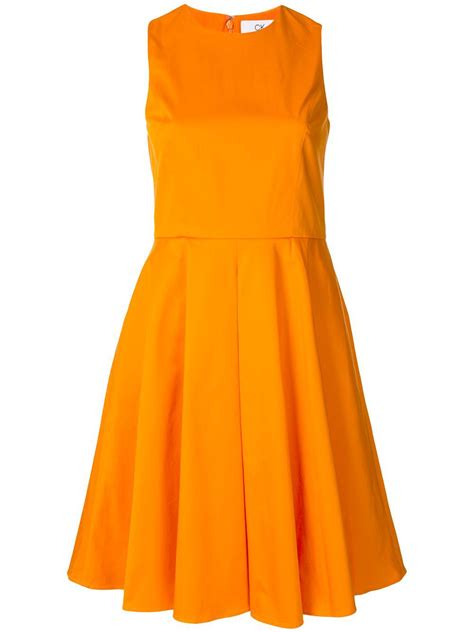 Buy Calvin Klein A Line Shift Dress Orange At 60 Off Editorialist