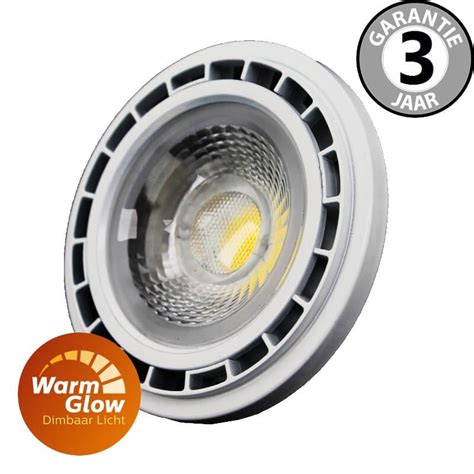 Ledlamp Ar111 12w 75w Gu10 Wit Warmglow Dimbaar