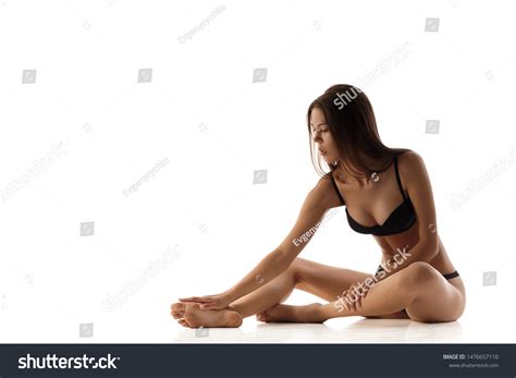 Beautiful Perfect Brunette Woman Long Naked Stock Photo Shutterstock