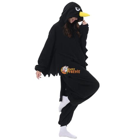 Crow Animal Onesies Halloween Costume - Luckyonesie