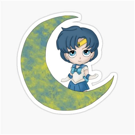 Sailor Mercury Sticker For Sale By Nancymaedesgins Redbubble