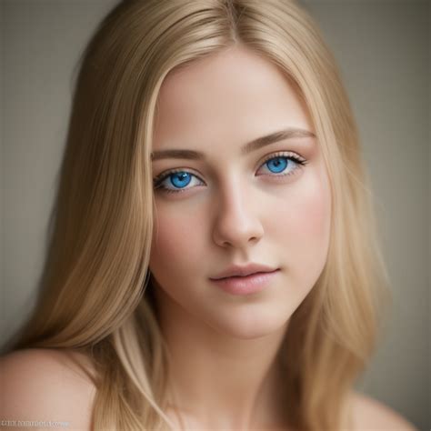 Cute Blonde Girl Blonde Portrait Naked By Cuteneurogirls On Deviantart
