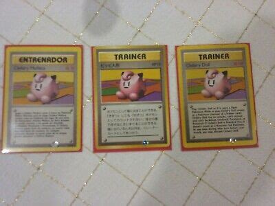 Pokemon Base Set First Edition Shadowless Card Clefairy Doll Ebay