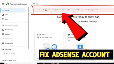 How To Fix Google Adsense Account Temporarily Suspended Problem Solved