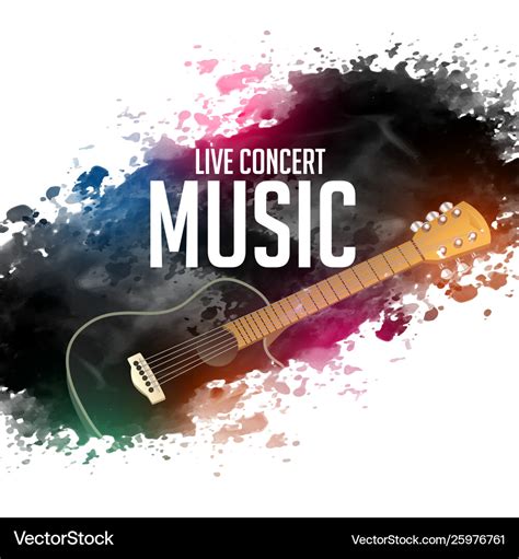 Abstract live concert music background with guitar