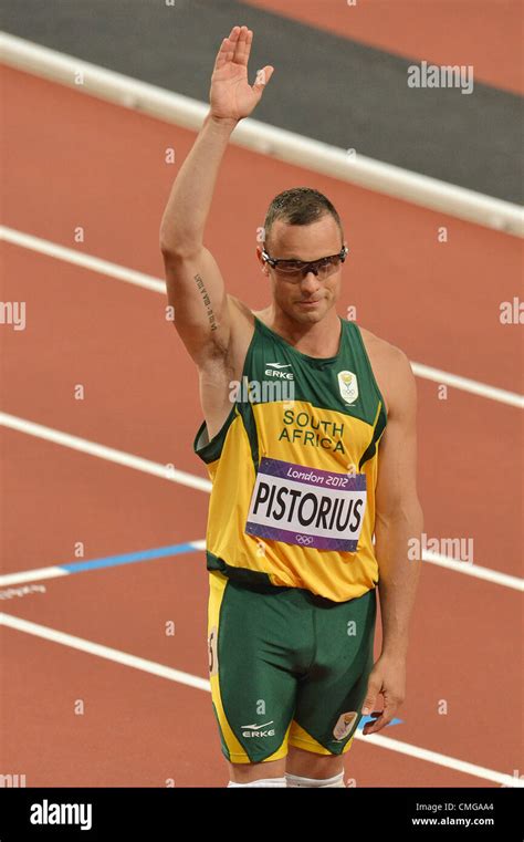 LONDON ENGLAND AUGUST 5 Oscar Pistorius Of South Africa In The Mens