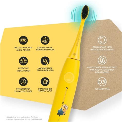 Happybrush Eco Vibe Starterkit Minions Schallzahnb Rste Ebay