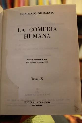 La Comedia Humana Tomo Ix Honorato De Balzac Cuotas Sin Inter S