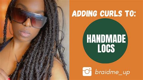 How I Create Boho Locs Adding Curls Handmade Locs Youtube