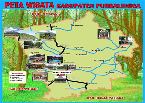 Peta Wisata Purbalingga Perwira Tour Biro Perjalanan Wisata