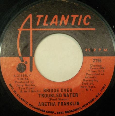 Aretha Franklin Bridge Over Troubled Water Releases Discogs