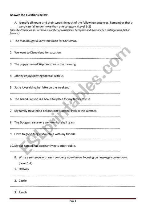 Esl Grammar Grade 6 Esl Worksheet By Maya Hassan