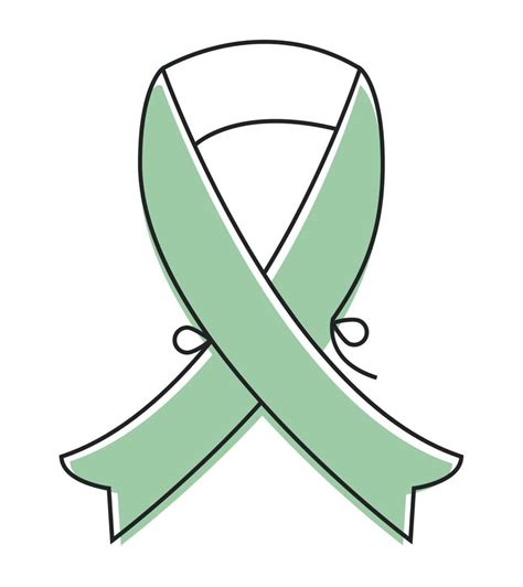 green ribbon campaign 10454809 Vector Art at Vecteezy