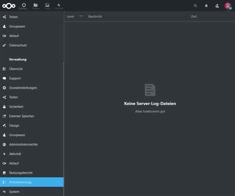Nextcloud Administration So Entfernst Du Protokollierung Logs Von Der