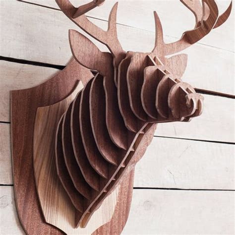 Deer Head Wall Decor Etsy