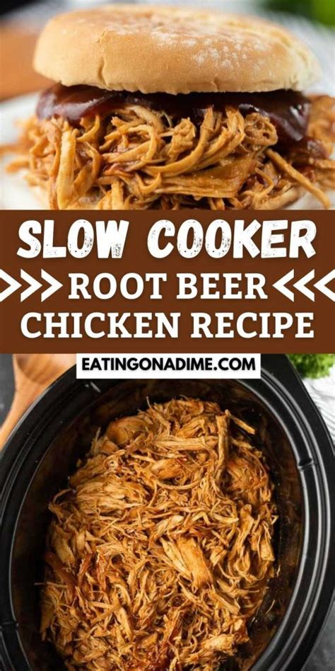 Root Beer Bbq Pulled Chicken Recipe Slow Cooker Bbq Chicken