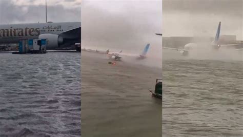 Inundaciones Sin Precedentes En El Aeropuerto De Dub I Stas Son Las