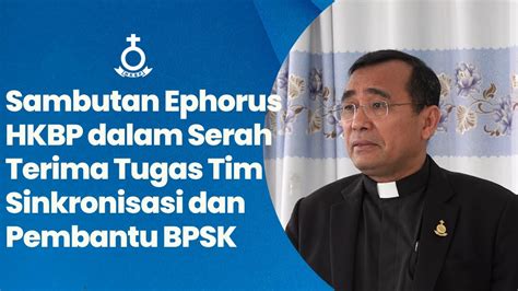 Ephorus Hkbp Pdt Dr Robinson Butarbutar We Must Believe If We Dont