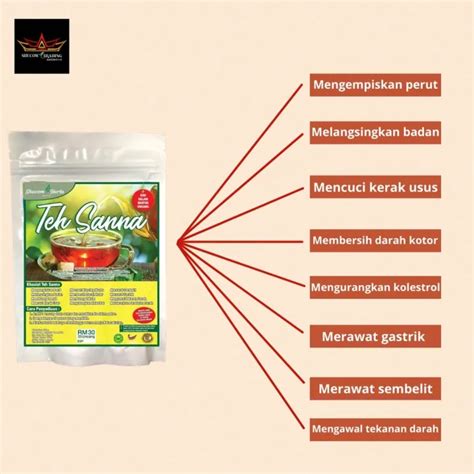 New Sale Uncang Ready Stock Herba Daun Teh Senna Sanna Jati