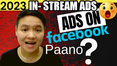 Paano Magkaroon Ng Ads Sa Facebook In Stream Ads On Facebook Youtube