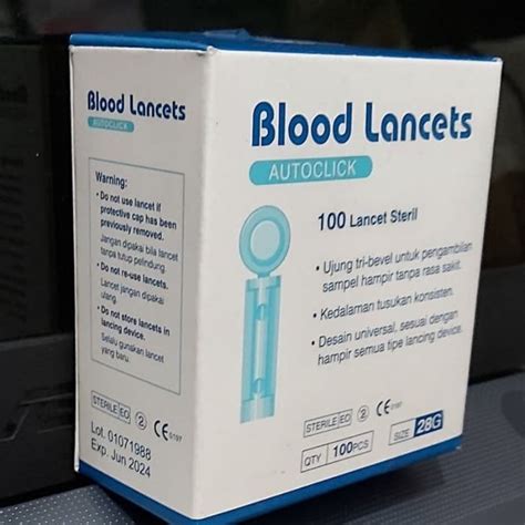 Jual BLOOD LANCET ONEMED ISI 100 PCS Shopee Indonesia