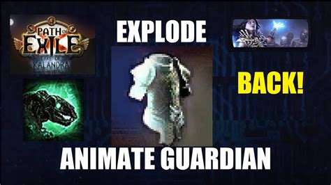 Path Of Exile 3 19 Explode Animate Guardian Is BACK Carrion