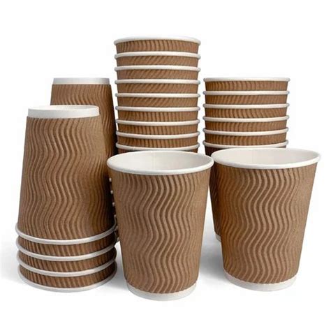 Ml Double Wall Ripple Paper Cup At Rs Piece In Greater Noida