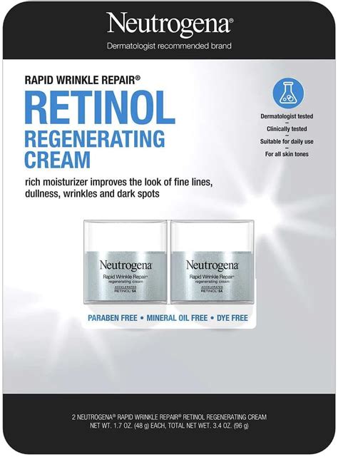 Neutrogena Rapid Wrinkle Repair Retinol Face Moisturizer Review ...