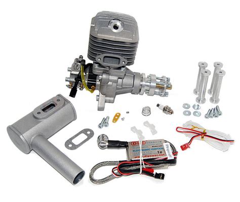 Двигатель бензиновый двухтактный для авиамоделей DLE55 Gasoline Engine ...