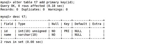 【mysql入门指南】主键与唯一键的使用与区别