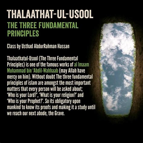 Explanation Of Thalaathatu Usool Part 03 Understanding Islam Podcast Listen Notes