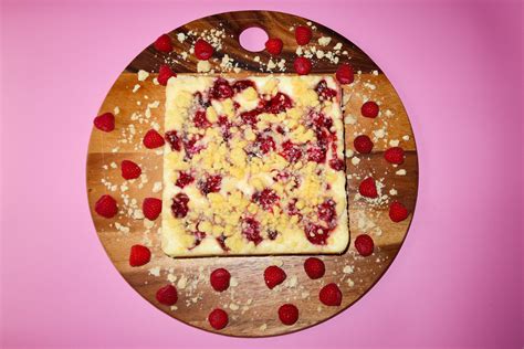 Lemon And Raspberry Cheesecake Streusel Bars Recipe Elle Grace Deveson