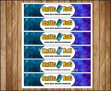 Chug Jug Label Free Printable : Fortnite Chug Jug Printable Labels Fortnite Party Decorations ...