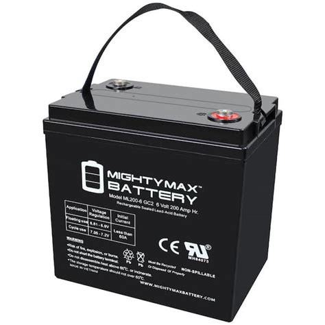 Mighty Max Battery Ml Gc Volt Ah Internal Thread Int