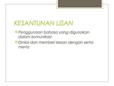 Kesantunan Lisan Penulisan Ppt