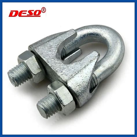 Din Rigging Malleable Wire Rope Fastener Clip Galvanized Cable