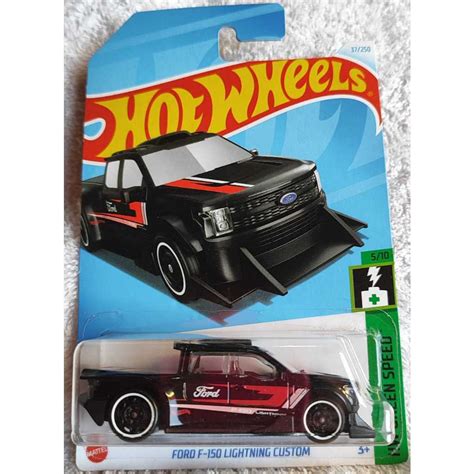 HOT WHEELS Ford F Lightning Custom HW GREEN SPEED MATTEL Shopee Brasil