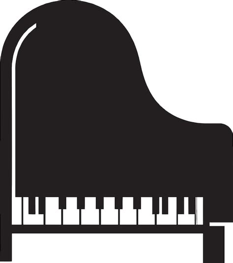 Rhapsodie im blauen klavier-vektor-logo-design-symbol | Premium-Vektor