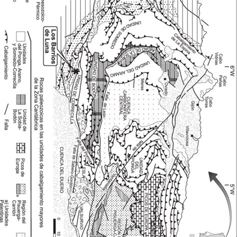 Mapa Geol Gico De La Zona Cant Brica Mostrando Las Principales Unidades